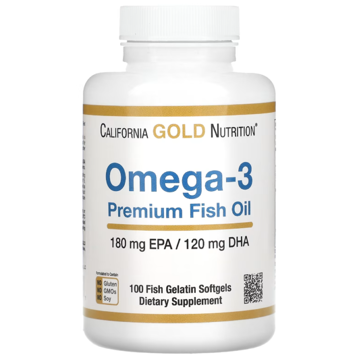 California Gold Nutrition, Oméga-3, Huile de poisson premium California Gold Nutrition, Oméga-3, Huile de poisson premium