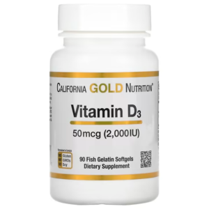 California Gold Nutrition, Vitamine D3 5000ui 90 softgel