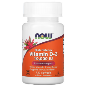 Vitamine D3 haute efficacité, 10 000 UI, 120 capsules à enveloppe molle