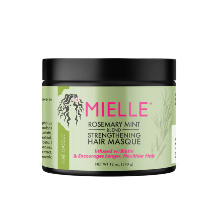 Masque capillaire fortifiant à la menthe et au romarin