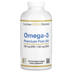 Oméga-3 240 gélules de gélatine de poisson