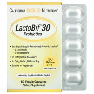 Probiotiques LactoBif 30 milliards d’UFC, 60 capsules végétales
