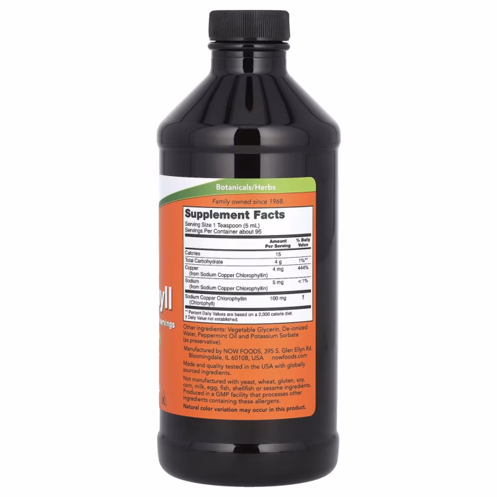 Chlorophylle liquide, Menthe naturelle, 473 ml 2 Chlorophylle liquide, Menthe naturelle, 473 ml 2