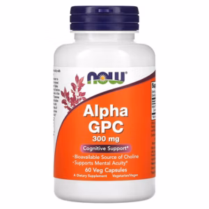 Alpha GPC, 300 mg, 60 capsules végétales