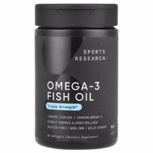 Sports Research, oméga-3, Triple concentration, 90 capsules à enveloppe molle