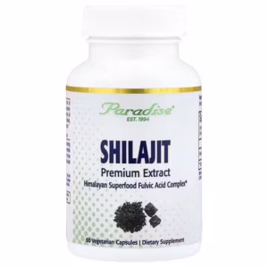 Paradise Herbs, Extrait premium de shilajit, 250 mg, 60 capsules végétariennes