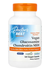 Doctor's Best, Glucosamine Chondroitin MSM vegan, 120 capsules végétariennes