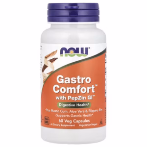 NOW Foods, Gastro Comfort™ avec PepZin GI™, 60 capsules végétales