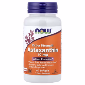 NOW Foods, Astaxanthine, 10 mg, 60 capsules à enveloppe molle