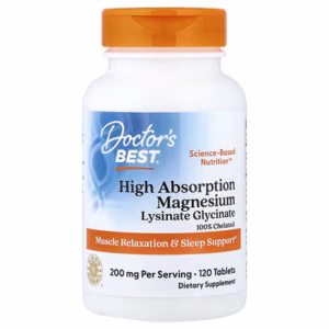 Doctor's Best, Magnésium à haute absorption, 120 comprimés (100 mg pièce)