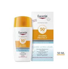 Eucerin Sun Hydro Protect Fluide SPF 50+ 50 ml – Protection Solaire Hydratante Haute Performance