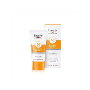 Eucerin Sun Sensitive Protect Crème SPF 50+ 50 ml – Très Haute Protection Solaire pour Peaux Sensibles