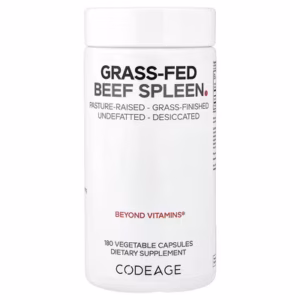 Codeage, rate de bœuf nourri à l'herbe, 180 capsules végétales (500 mg par capsule)