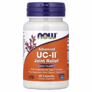 NOW Foods UC-II® Advanced Joint Relief – 60 Gélules Végétales | Collagène Type II Non Dénaturé, Acide Hyaluronique, Bore & Vitamine D3