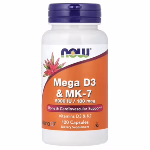 Now Foods, Mega D3 et MK-7, 120 capsules