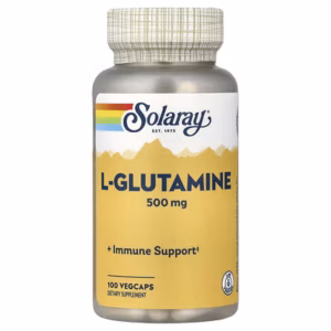 Solaray, L-glutamine, 500 mg, 100 capsules végétariennes (Cet article n’est plus fabriqué)