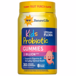 Renew Life Kids Tummy Gummy with Prebiotics and Probiotics; Raspberry Flavor; 30 Gummies